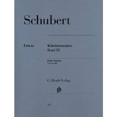 9790201801506 - Klaviersonaten - Franz - Klaviersonaten Band III (Frühe und unvollendete Sonaten) Schubert Kartoniert (TB)