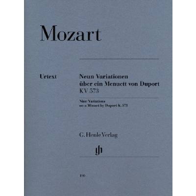 9790201801902 - 9 Variationen über ein Menuett von Duport KV 573 9790201801902 - 9 Variationen über ein Menuett von Duport KV 573