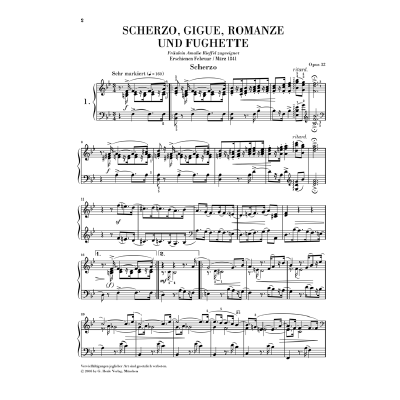 9790201804293 - Scherzo Gigue Romanze + Fughette op 32