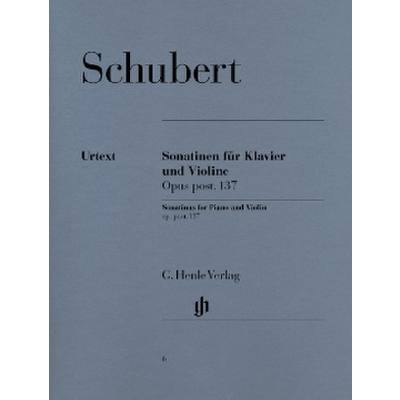 9790201800066 - Sonatinen für Klavier und Violine op post 137 - Franz - Violinsonatinen op post 137 Schubert Kartoniert (TB)