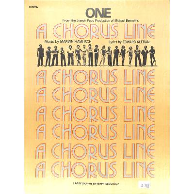 0073999817607 - One (aus A chorus line)