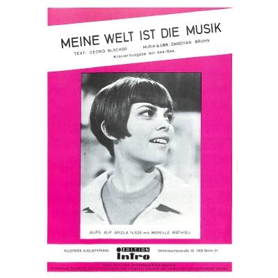 9990051099171 - Meine Welt ist die Musik