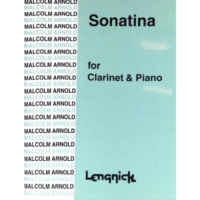 9790215211391 - Sonatina for Clarinet and Piano Opus 29 - Malcolm Arnold Geheftet