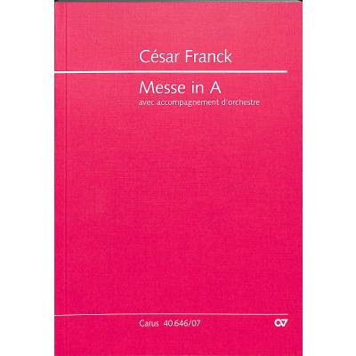 9790007074067 - Messe A-Dur op 12 (Orchesterfassung)