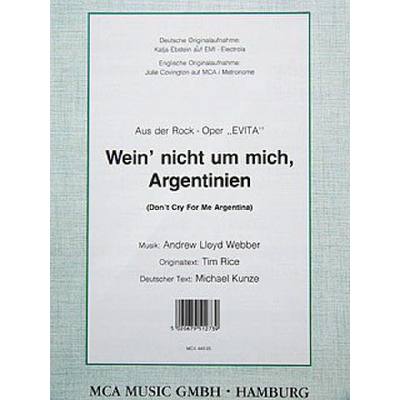 5020679512739 - Wein nicht um mich Argentinien