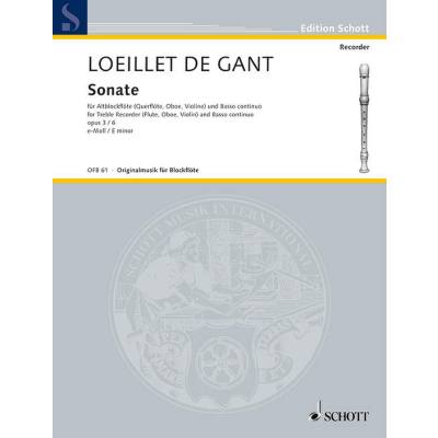 Sonate e-moll op 3/6