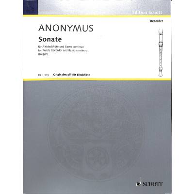 Sonate F-Dur | Unbekannter Meister des 18 Jahrhunderts