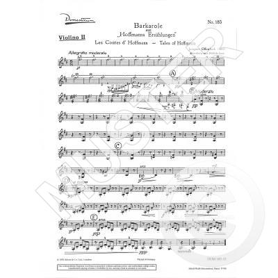 9790001026925 - Barcarole (aus Hoffmanns Erzählungen)