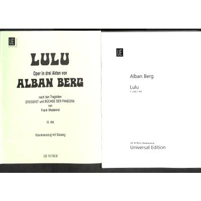 0803452000945 - Lulu - Akt 1 2 + 3