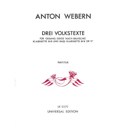 9790008016158 - 3 Volkstexte op 17 9790008016158 - 3 Volkstexte op 17