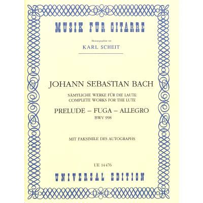 0803452008347 - Prelude Fuge + Allegro BWV 998 0803452008347 - Prelude Fuge + Allegro BWV 998