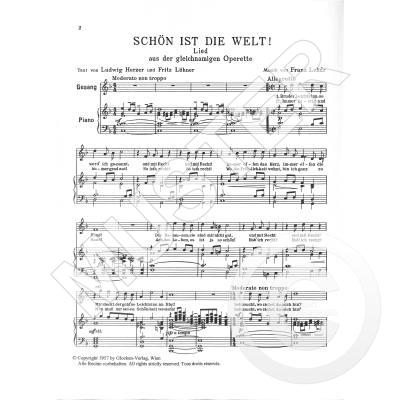 Schön ist die Welt Notenbuch.de