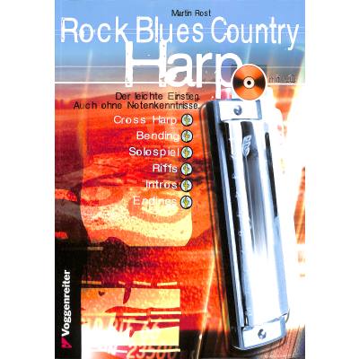 9783802402128 - Rock Blues Country Harp mit Audio-CD - Martin Rost Gebunden