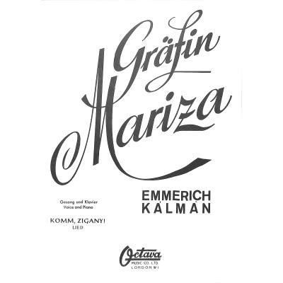 9790708038054 - Komm Zigany (aus Gräfin Mariza)