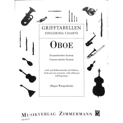 Grifftabelle Oboe frz System