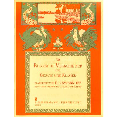 9790010139104 - 50 Russische Volkslieder für Gesang und Klavier Geheftet