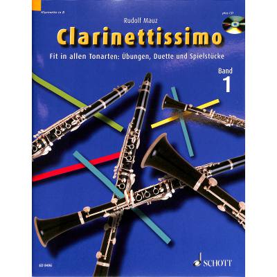 9783795756154 - Noten CLARINETTISSIMO 1 - FIT IN ALLEN TONARTEN ED 9496 Schott Mauz Rudolf