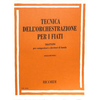 9790041829340 - Tecnica dellorchestrazione per i fiati 9790041829340 - Tecnica dellorchestrazione per i fiati