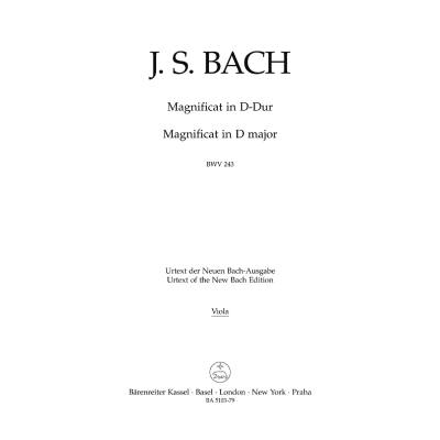 9790006464258 - Magnificat D-Dur BWV 243