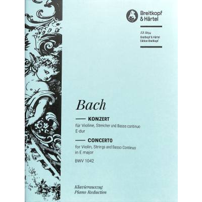 9790004181829 - Konzert 2 E-Dur BWV 1042