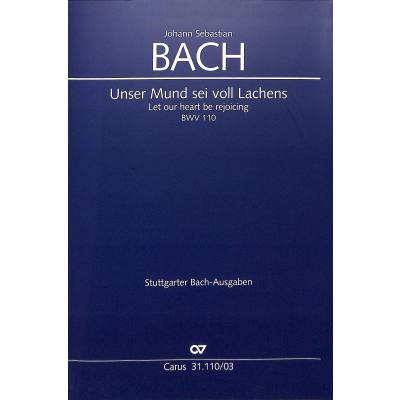 9790007048099 - Kantate 110 unser Mund sei voll Lachens BWV 110