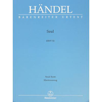 9790006443086 - Händel Georg Friedrich - GEBRAUCHT Saul HWV 53 Klavierauszug Urtextausgabe - Preis vom 02102023 050404 h