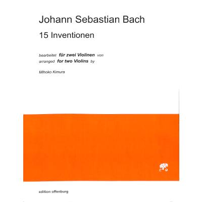 9790700241193 - 15 Inventionen bearbeitet für 2 Violinen