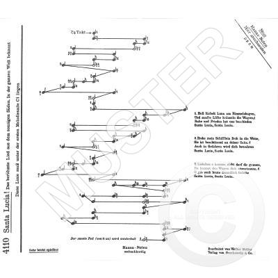 9990051533699 - Noten für Akkordzither Santa Lucia 6 Akkorde Musikverlag HANSA 4110