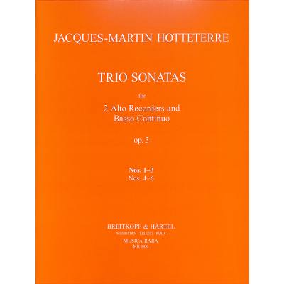 6 Triosonaten op 3/1 (Nr 1-3)