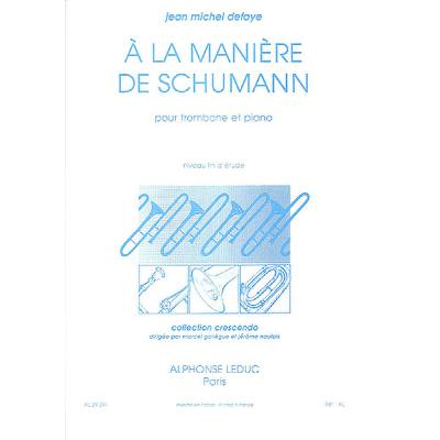 9790046292910 - A la maniere de Schumann 9790046292910 - A la maniere de Schumann