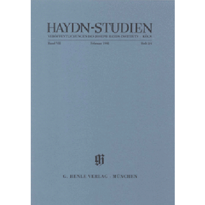 9790201820293 - Haydn Studien Februar 1998 Band 7 Heft 3 4 9790201820293 - Haydn Studien Februar 1998 Band 7 Heft 3 4