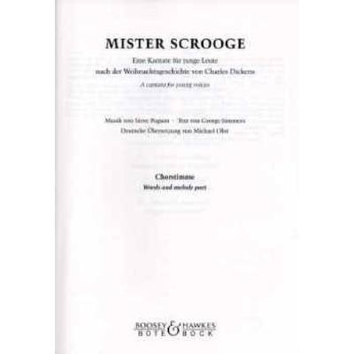 9790202519783 - Mister Scrooge - Kantate nach Dickens