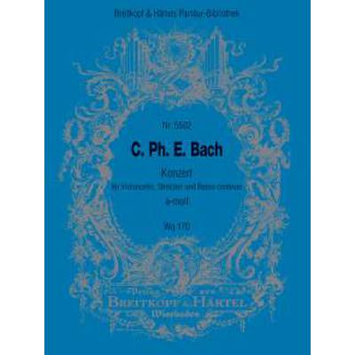 9790004211373 - Konzert a-moll WQ 170