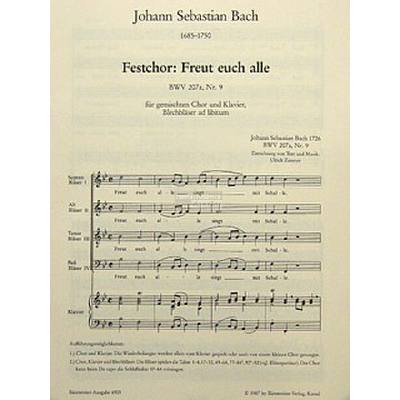 Freut euch alle BWV 207a Nr 9 | Festchor