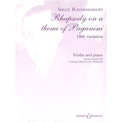 9790060115240 - Variation 18 (Paganini Rhapsodie op 43)