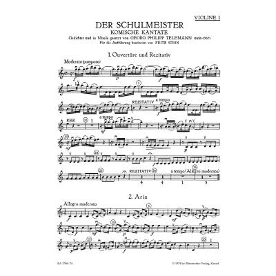 9790006414161 - Der Schulmeister - komische Kantate