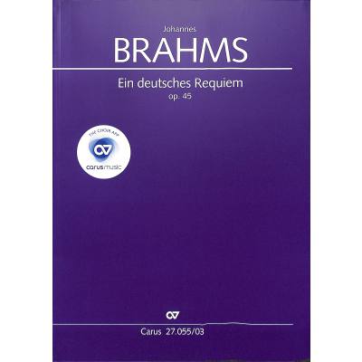 9790007039301 - Carus-Verlag publications   Ein Deutsches Requiem op45 Klavierauszug - Johannes Brahms Kartoniert (TB)