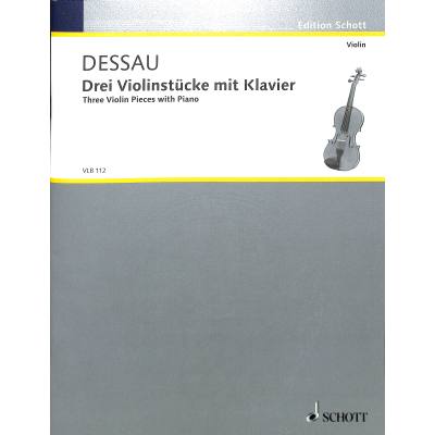 9790001140058 - 3 Violinstücke mit Klavier (1942) 9790001140058 - 3 Violinstücke mit Klavier (1942)