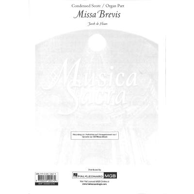 9790035100479 - Missa brevis