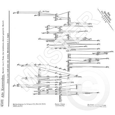 9990051538892 - Noten für Akkordzither Alte Kameraden 6 Akkorde Musikverlag HANSA 4581