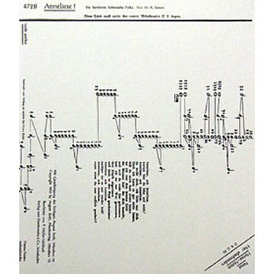 9990051541144 - Noten für Akkordzither Anneliese ach Anneliese 6 Akkorde Musikverlag HANSA 4728