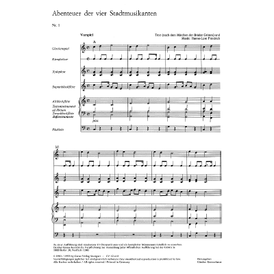 9790007028091 - Abenteuer der 4 Stadtmusikanten - Singspiel 9790007028091 - Abenteuer der 4 Stadtmusikanten - Singspiel