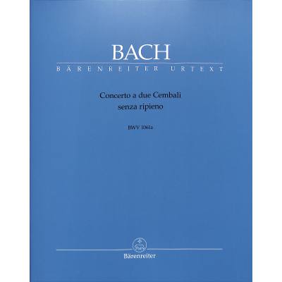 Concerto a due cembali senza ripieno BWV 1061a