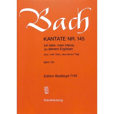 9790004172995 - Kantate 145 auf mein Herz des Herren Tag BWV 145
