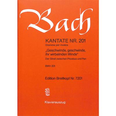 9790004173541 - Kantate 201 geschwinde geschwinde BWV 201