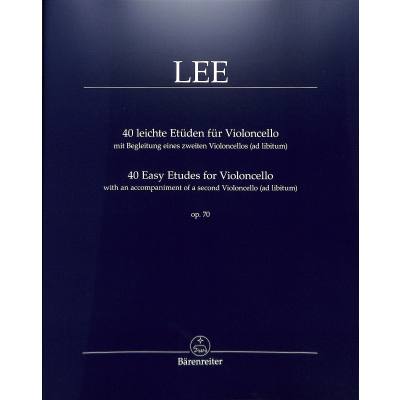 9790006533947 - 40 leichte Etüden für Violoncello op70 mit Begleitung eines zweiten Violoncellos (ad libitum) 40 Easy Etudes for Violincello op70 with an accompaniment of a second Violoncello (ad libitum) - Sebastian Lee Geheftet