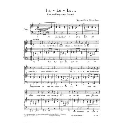 MWP-Nr.462 La le lu - HEINZ RÜHMANN - Musiknoten-GM-Seq-Style-mp3