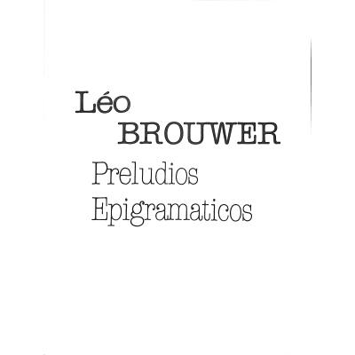 5020679279618 - Preludios epigramaticos 5020679279618 - Preludios epigramaticos