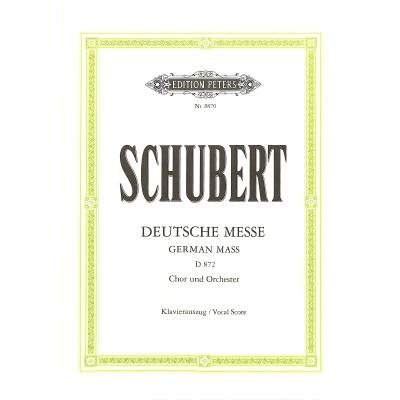 9790014071707 - Deutsche Messe F-Dur D 872 für Chor und Orgel (Bläser) Klavierauszug - Franz Schubert Kartoniert (TB)