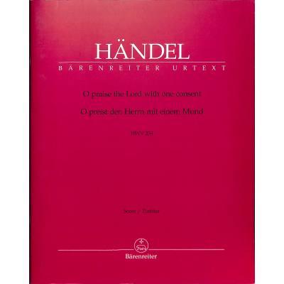 9790006532377 - O preist den Herrn HWV 254 - Anthem 9790006532377 - O preist den Herrn HWV 254 - Anthem